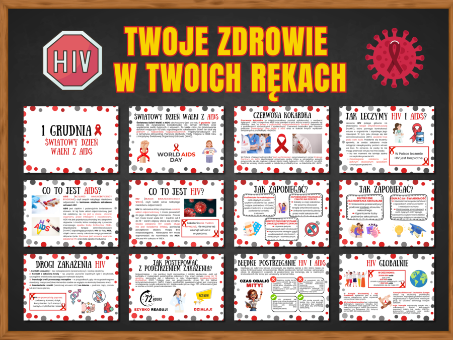 1 grudnia - ŚWIATOWY DZIEŃ WALKI Z AIDS - zestaw materiałów