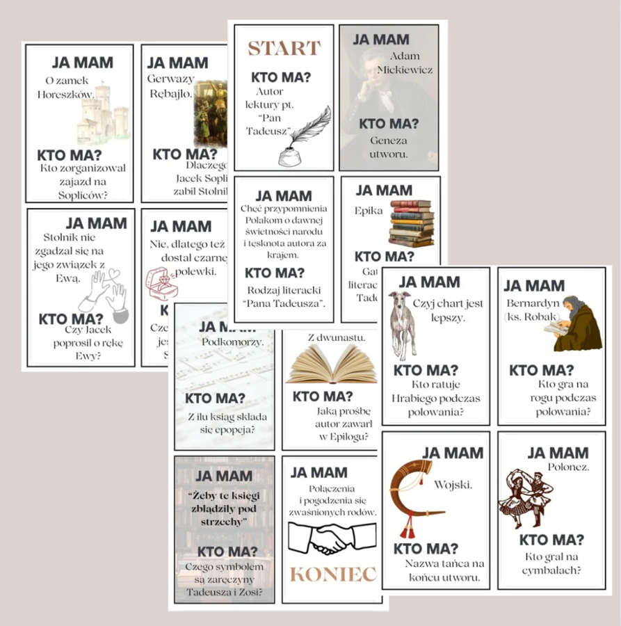 Ja mam... Kto ma... "Pan Tadeusz" A. Mickiewicz