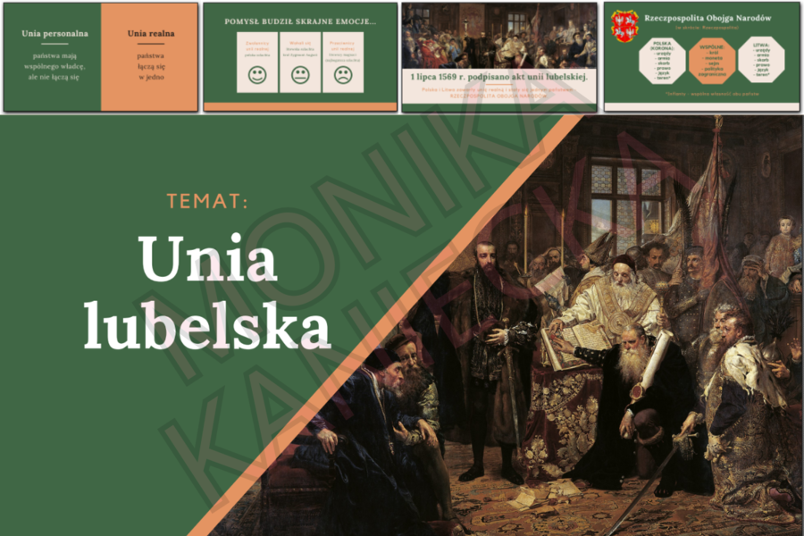 Unia lubelska - prezentacja historia klasa 6