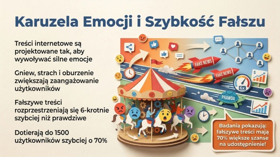 Manipulacja i dezinformacja w Internecie – przewodnik po cyfrowym teatrze informacji (gazetka szkolna / prezentacja)