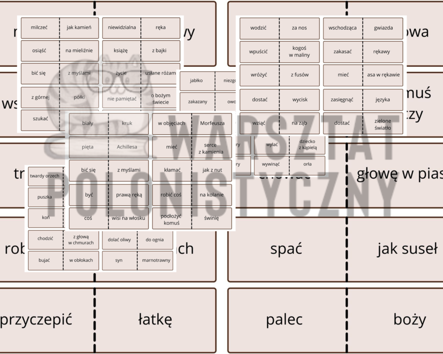 Frazeologiczne pary - 100 wyrażeń