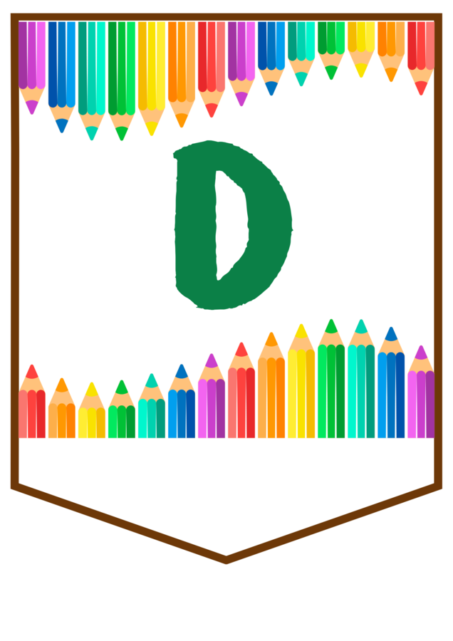 DZIEŃ KREDKI – biblioteka – świetlica – przedszkole – GIRLANDA – gazetka – wersja 1