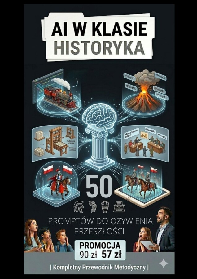 AI w klasie historyka - 50 promptów na grafiki