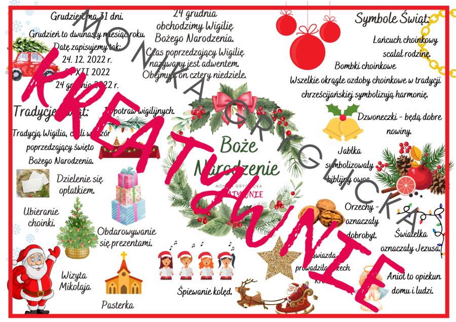 Grafonotka Święta Bożego Narodzenia