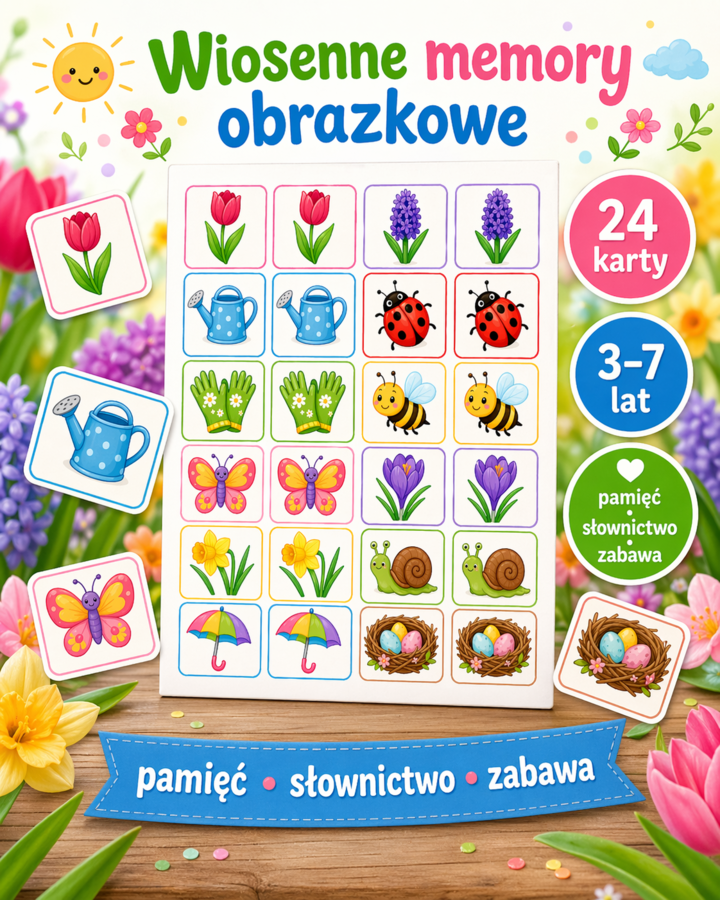 Wiosenne memory obrazkowe