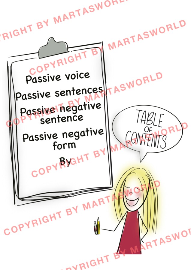 DRAWN TO GRAMMAR – PASSIVE VOICE - STRONA BIERNA