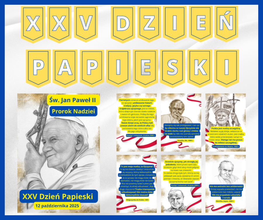 Jan Paweł II – Prorok Nadziei - materiały na gazetkę z girlandą