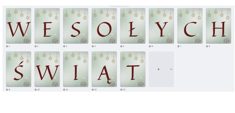 WESOŁYCH ŚWIĄT - NAPIS NA GAZETKĘ