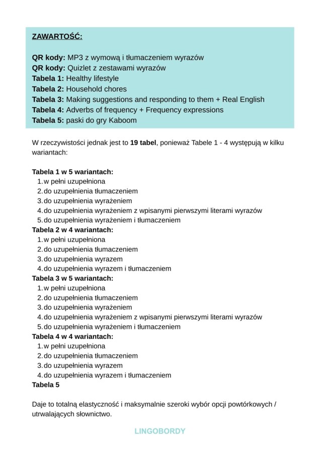 Together 5, Unit 3 - słownictwo
