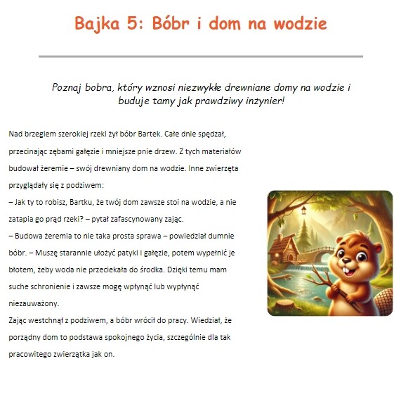 Bajki o zwierzętach i ich zwyczajach