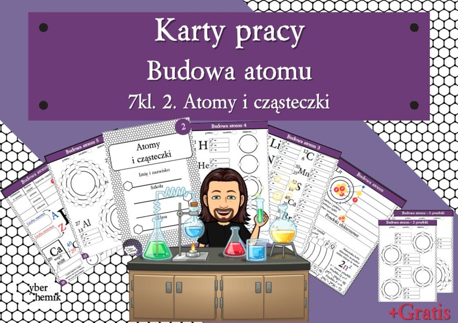 Karty pracy- Klasa 7. Chemia – Budowa atomu