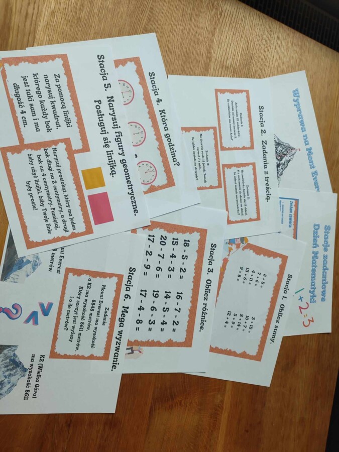 Wyprawa na Mont Everest - zadania pod klasę 1 - Światowy Dzień Matematyki