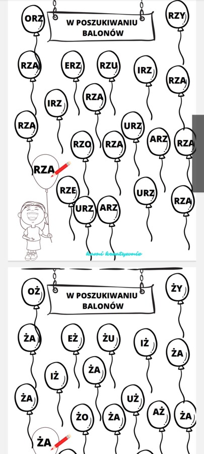 Rz/ż- pakiet logopedyczny