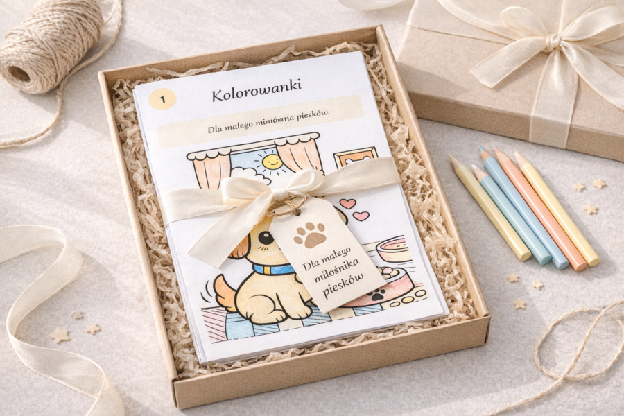 Kolorowanka: dzień z życia psa