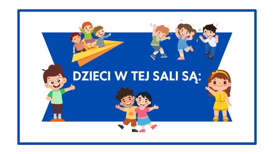 Dzieci w tej sali są