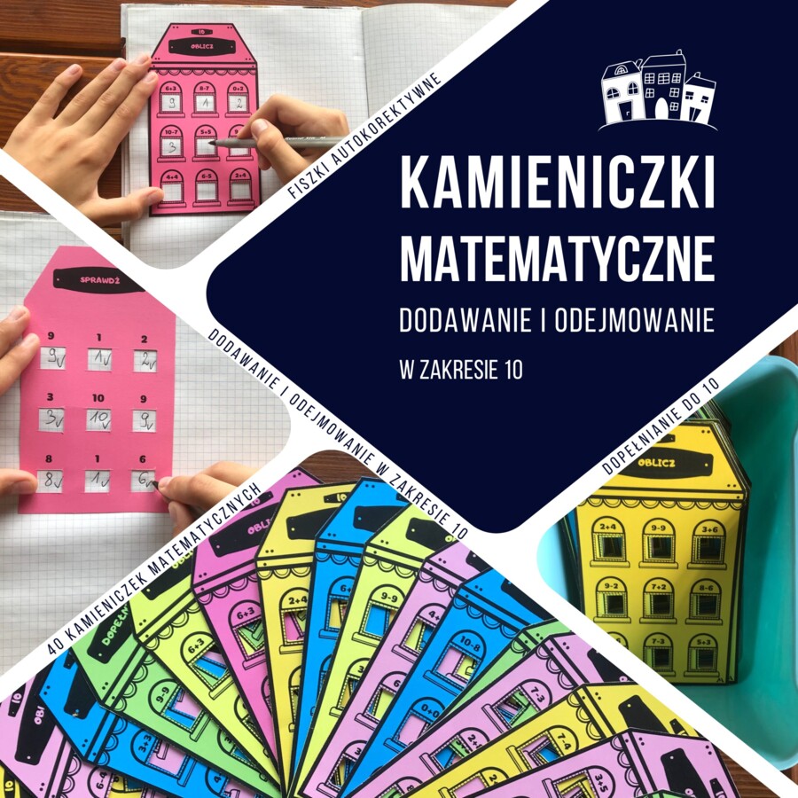 Kamieniczki matematyczne - dodawanie i odejmowanie w zakresie 10