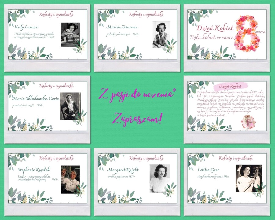 Dzień Kobiet. Rola kobiet w nauce pdf