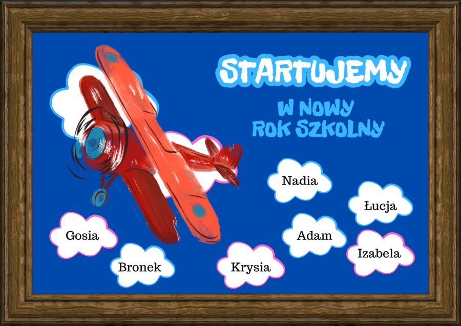 Gazetka na nowy rok szkolny- startujemy w nowy rok szkolny