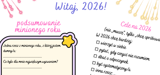 Moje marzenia i cele 2026!