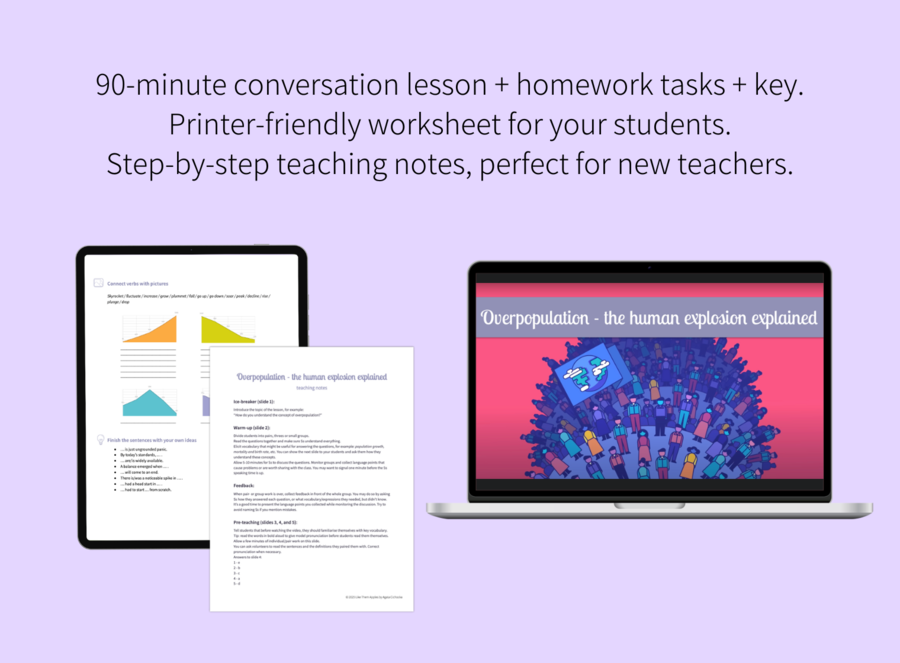 Konwersacje dla dorosłych: Overpopulation explained (poziom B1-B2)