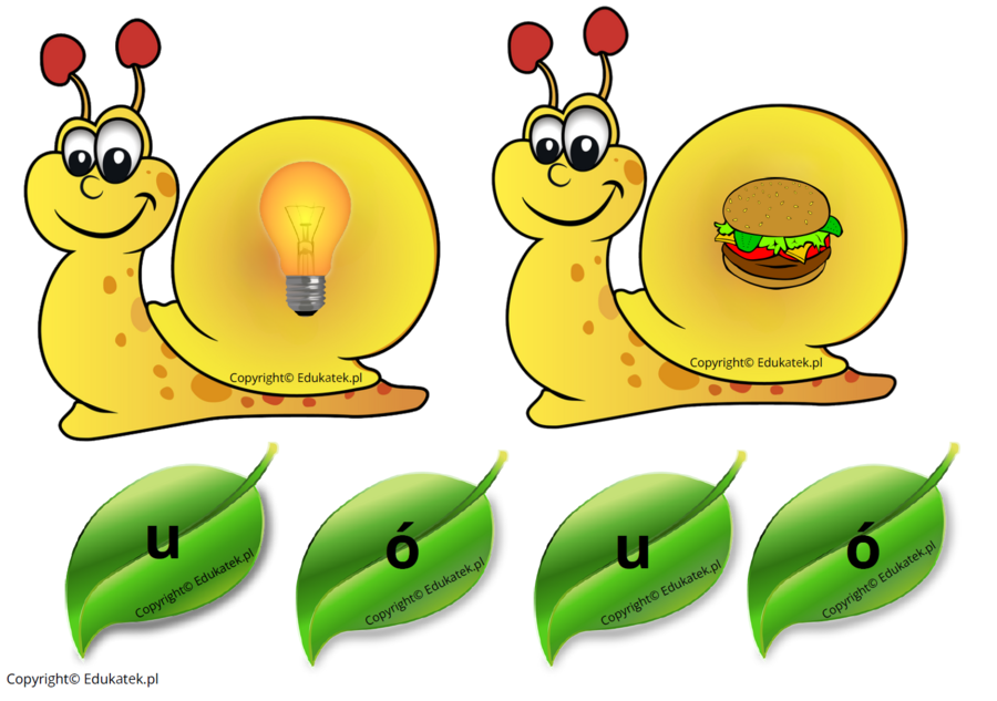 Ortograficzne ślimaki – gra ortograficzna