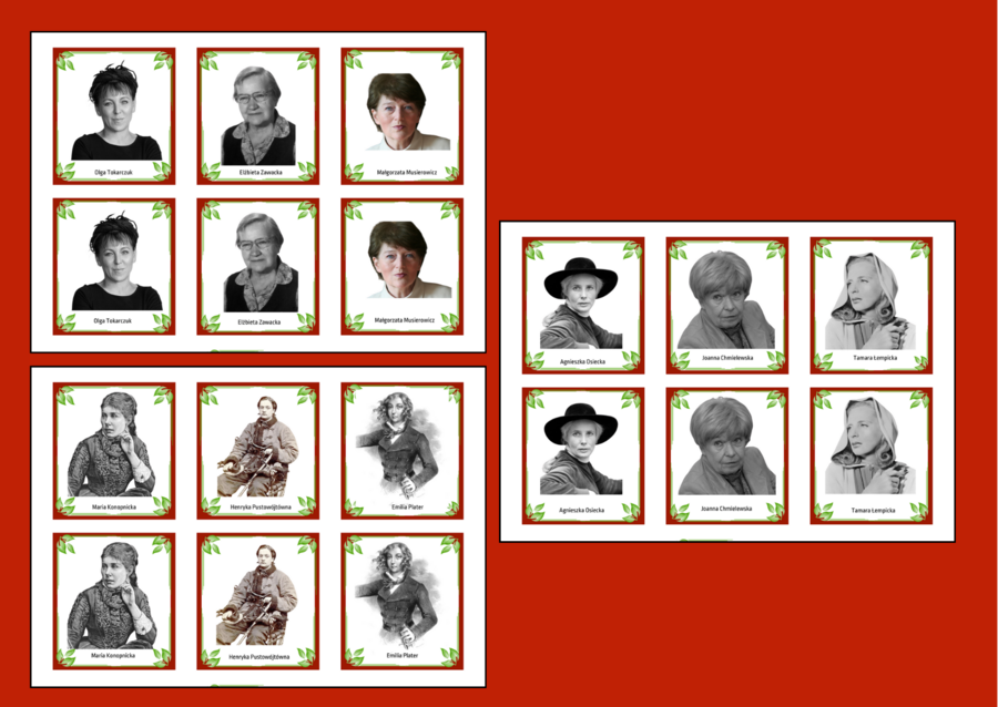 Dzień Kobiet – SŁAWNE POLKI – memory – 36 szt. – biblioteka – świetlica