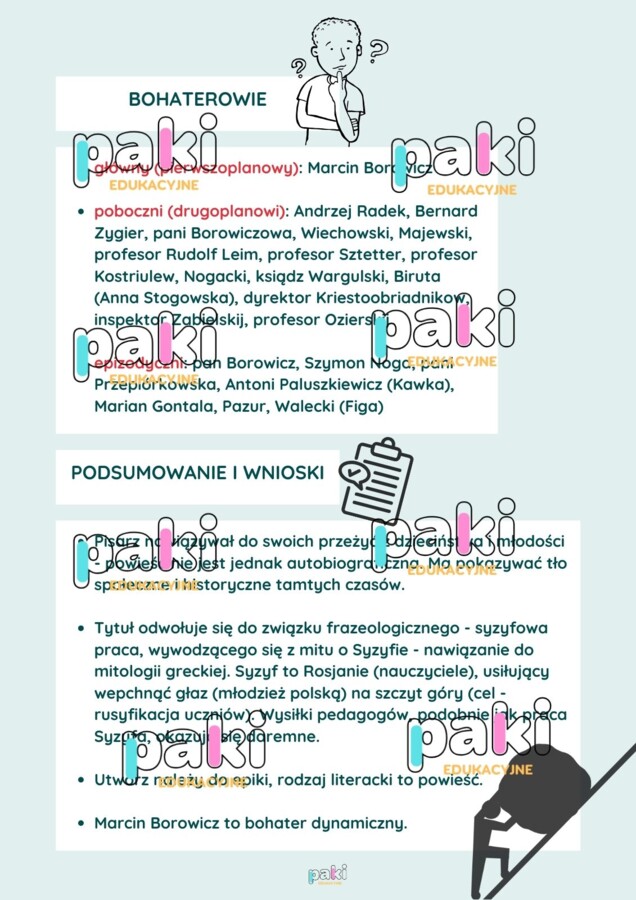 "Syzyfowe prace" - świat przedstawiony