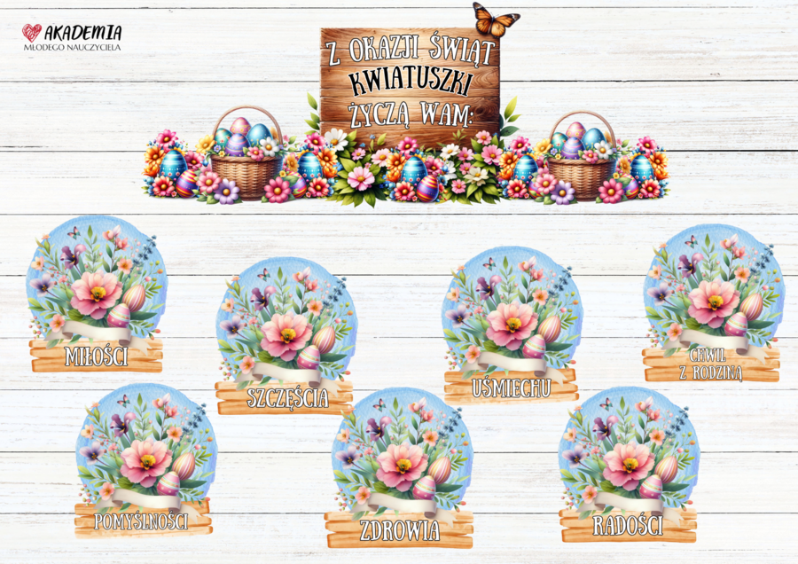 WIELKANOC ŻYCZENIA OD KWIATUSZKÓW