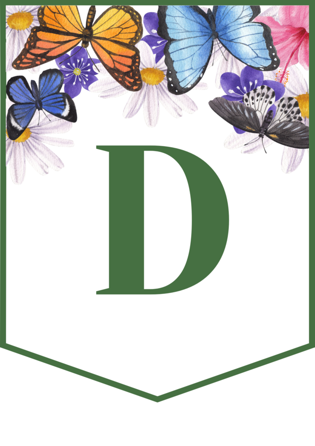 DZIEŃ MOTYLA – girlanda – napis – gazetka – wersja 1