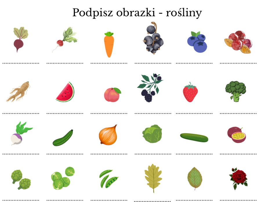 Rośliny - trudności ortograficzne