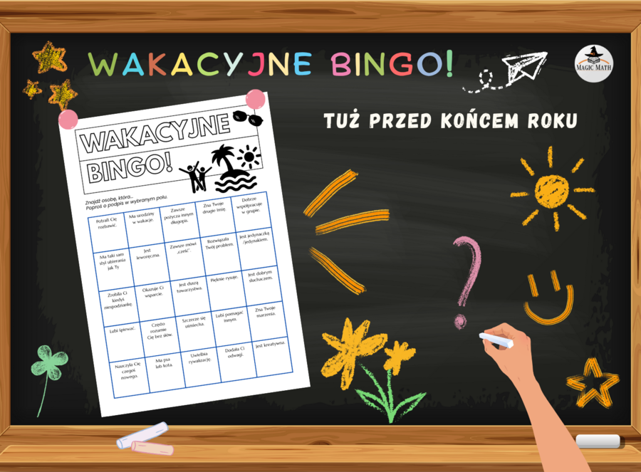 WAKACYJNE BINGO – integracyjna zabawa na koniec roku szkolnego!