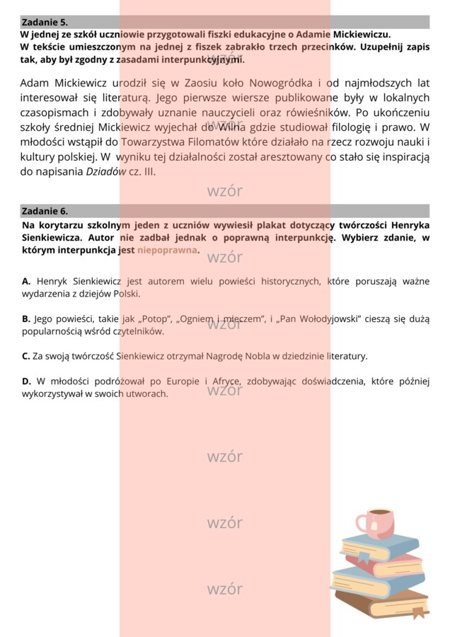 Ćwiczenia interpunkcyjne