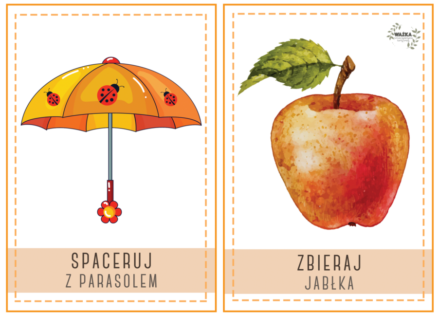 Jesienne karty ruchowe