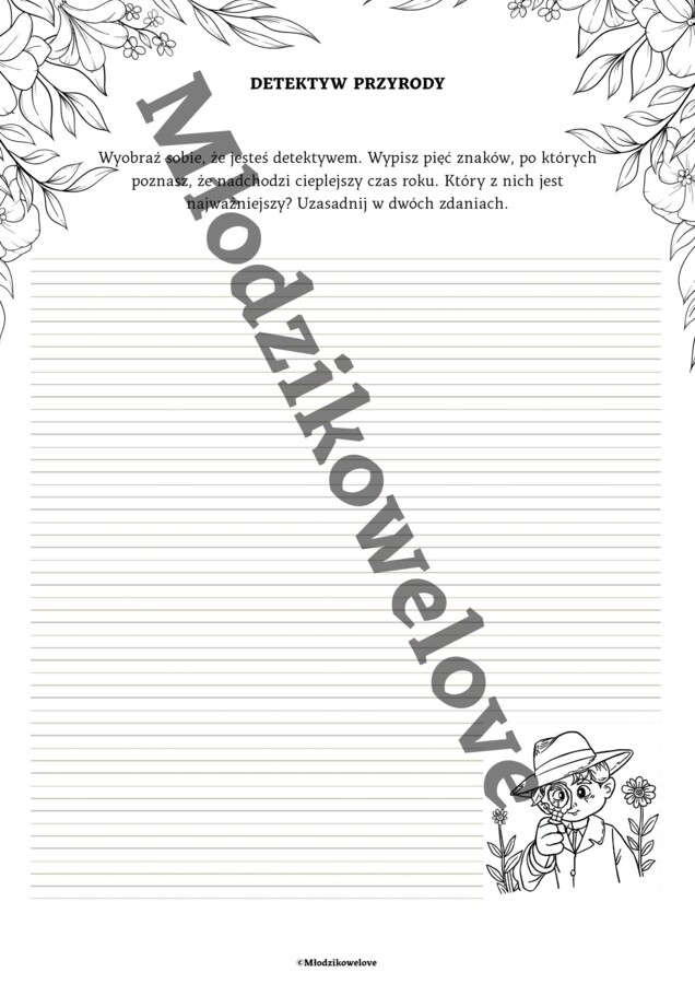 Wiosenny pakiet edukacyjny-samodzielne tworzenie wypowiedzi pisemnej oraz świadome formułowanie myśli