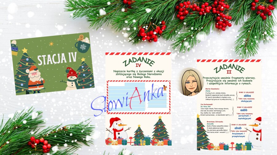 Bożonarodzeniowe STACJE ZADANIOWE