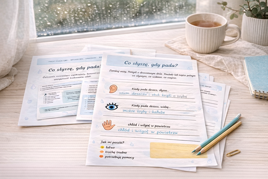 Co słyszę, gdy pada?