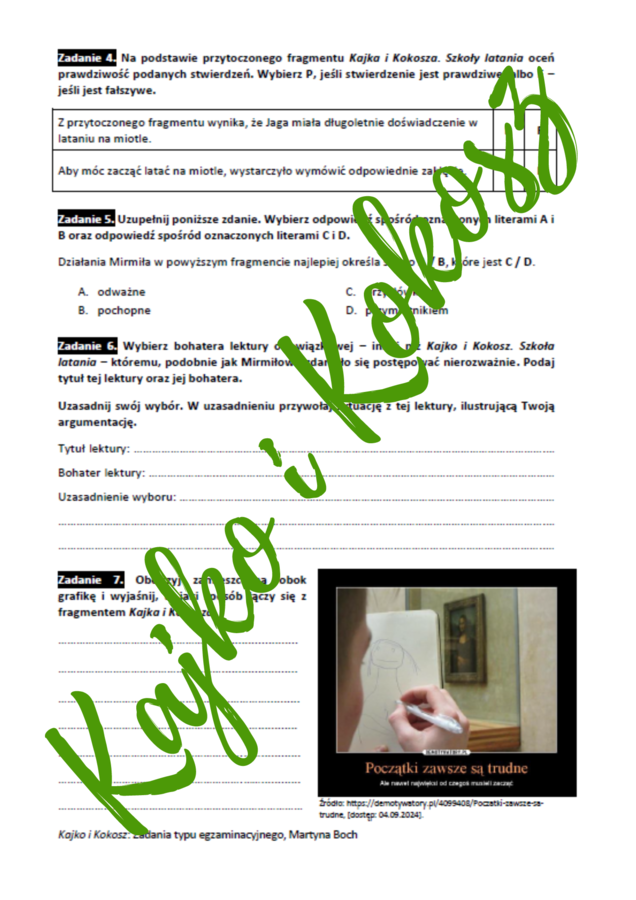 E8 "Kajko i Kokosz" *ZBIÓR ZADAŃ EGZAMINACYJNYCH* - wymagania 2024/2025 i 2025/2026