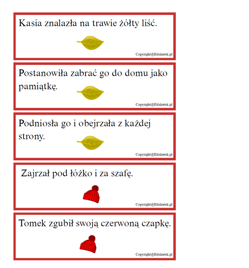 Zaplątane zdania - czytanie ze zrozumieniem-poziom podstawowy