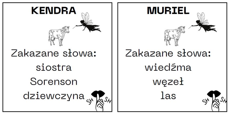 Baśniobór - zabawy z lekturą (wykreślanka i karty taboo)