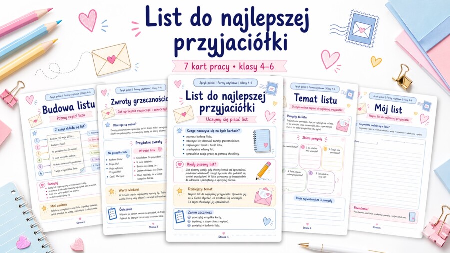 List do najlepszej przyjaciółki – formy użytkowe