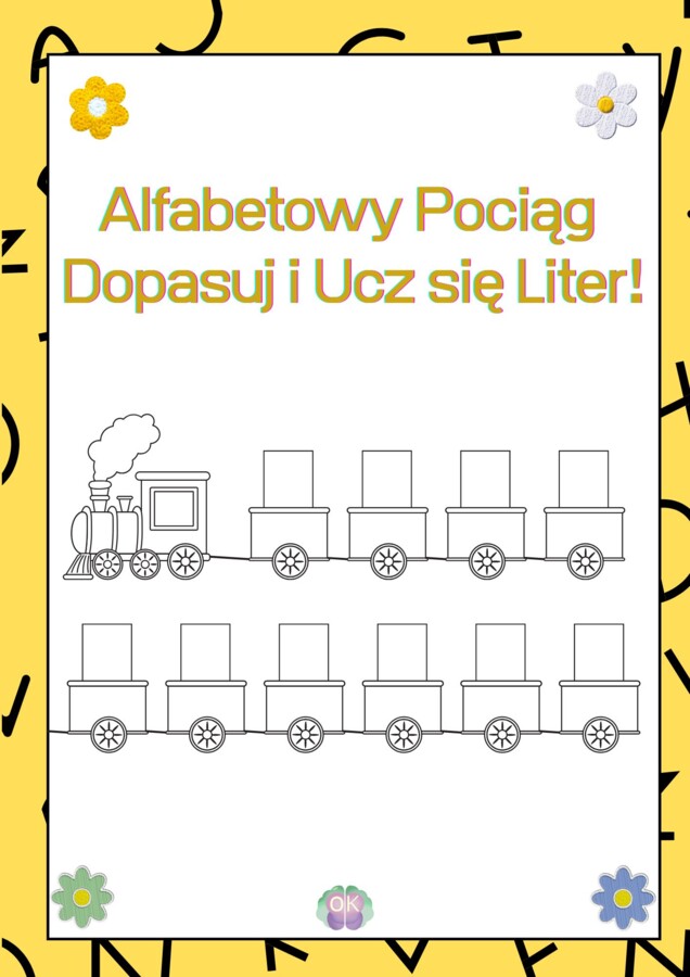 🚂 Alfabetowy Pociąg – Dopasuj i Ucz się Liter!