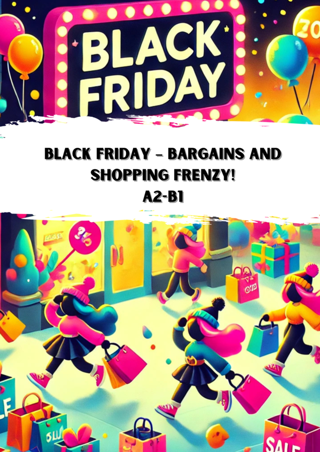 Black Friday – Bargains and Shopping Frenzy! A2-B1 Karty Pracy_Gotowa Lekcja