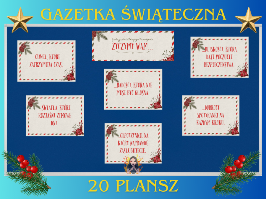 🎄 GAZETKA „Życzymy Wam…” – świąteczna dekoracja pełna emocji