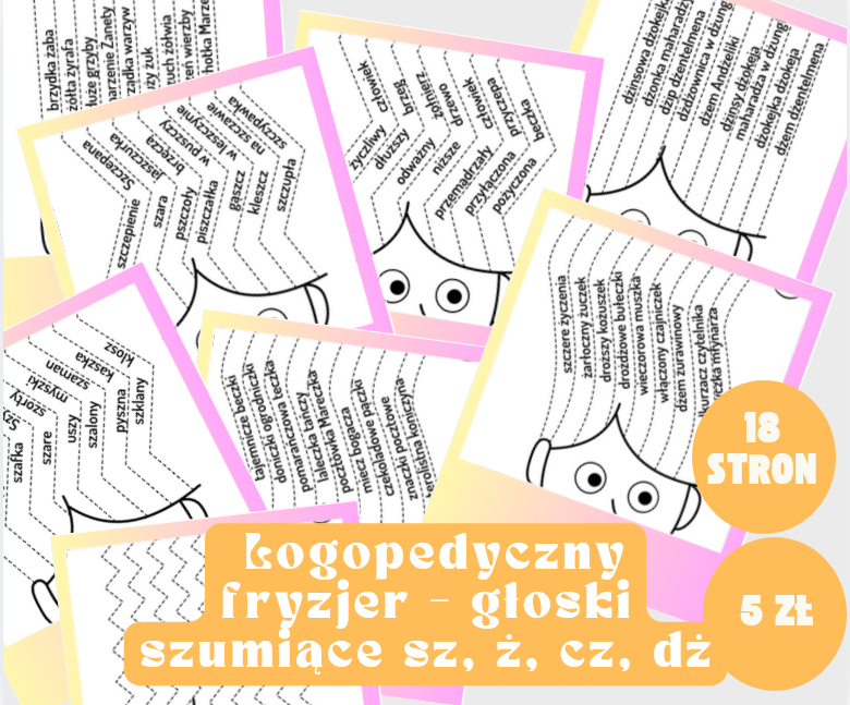 Logopedia - Logopedyczny fryzjer – głoski szumiące sz, ż, cz, dż