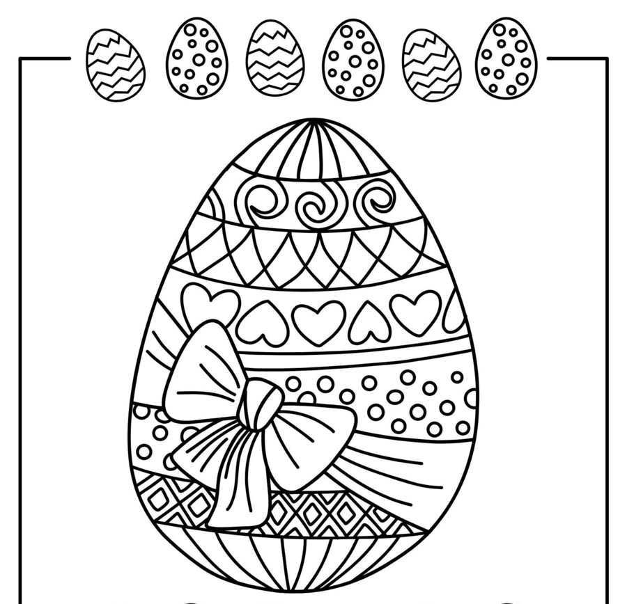 Wielkanoc, kolorowanka XXL