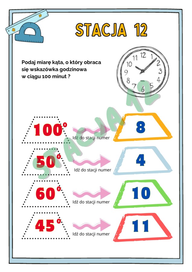 Stacje zadaniowe -figury na płaszczyźnie