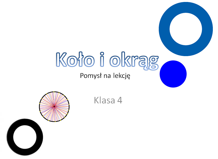 Koło i okrąg - pomysł na lekcję klasa 4/5