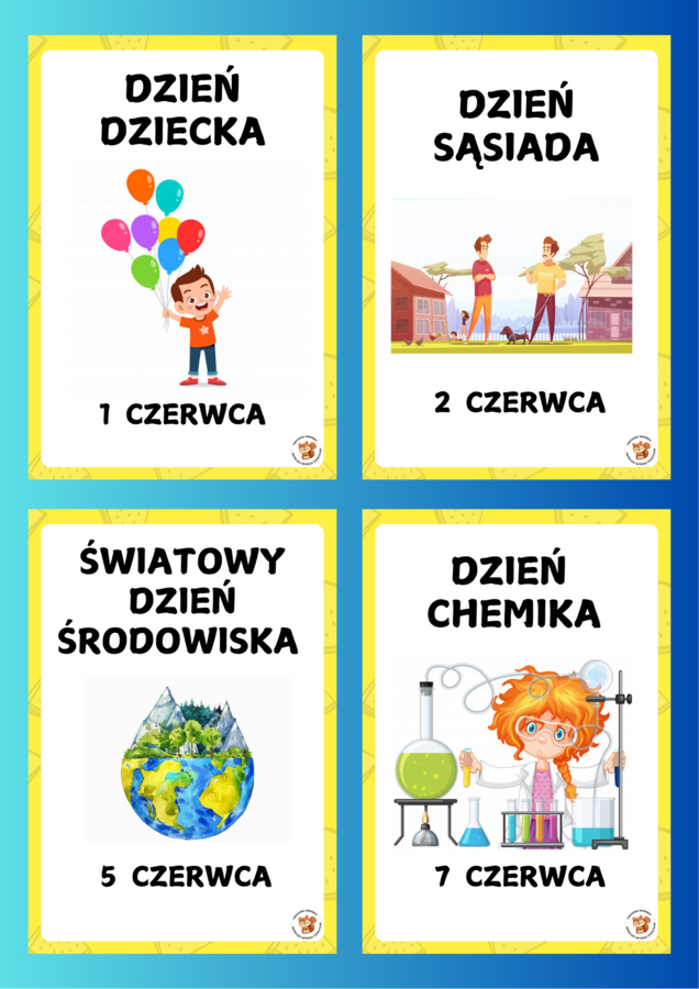 CZERWIEC- KALENDARZ ŚWIĄT NIETYPOWYCH