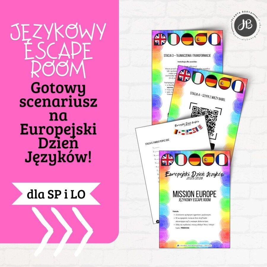 Językowy Escape Room „Mission Europe” – gotowy scenariusz na Europejski Dzień Języków! - Konkurs