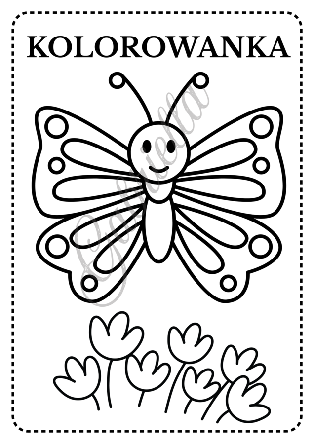 Kolorowanka wiosenna